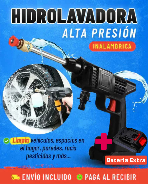 Hidrolavadora Portátil de Alta Pressión - WashPro™ + Batería Extra