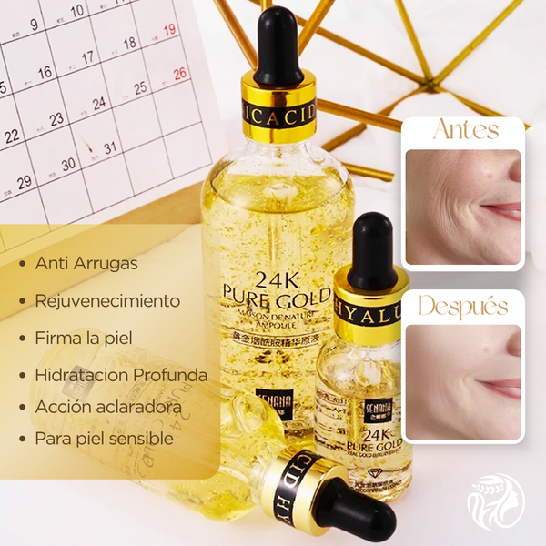 Combo Serum PureGold 24k® Antienvejecimiento en Promo Paga 1 - Recibe 2